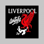 Antifa Liverpool čierne teplákové kraťasy s tlačeným logom